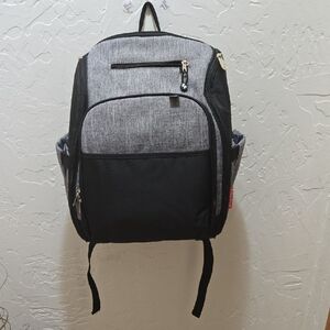 Fisher Price Diaper Bag Backpack with Changing Pad and Stroller Straps